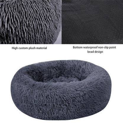 Fluffy Dog Calming Donut Bed (20cm - 60cm)