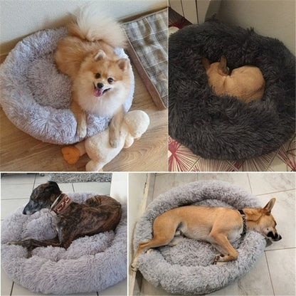 Fluffy Dog Calming Donut Bed (20cm - 60cm)