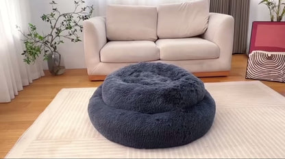 Fluffy Dog Calming Donut Bed (20cm - 60cm)